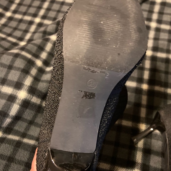 Black Stiletto Sock Boots. - Picture 3 of 5